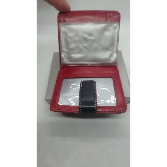 Lodis Leather ID Card Holder Wallet With Zipper & Box - Picture 2 of 2